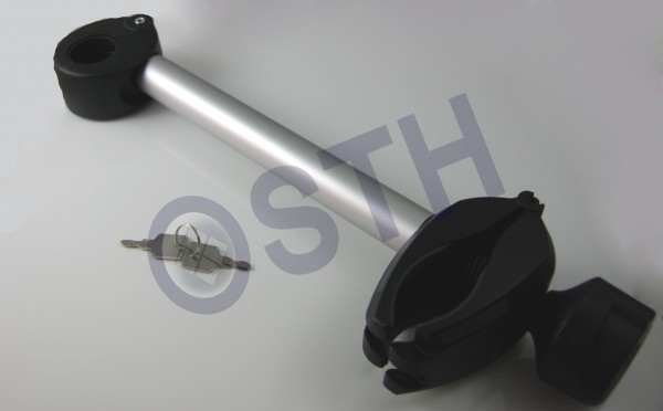 Abstandshalter 2 Fahrrad,ABNEHMBAR, abschließbar, 28 cm Länge, (für 3-er /4-erTräger) i31